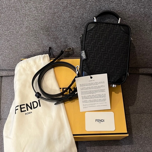 Fendi Black Monogram Mini Travel Bag NWT - Picture 8 of 8